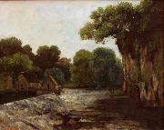 Gustave Courbet The Weir at the Mill France oil painting artist